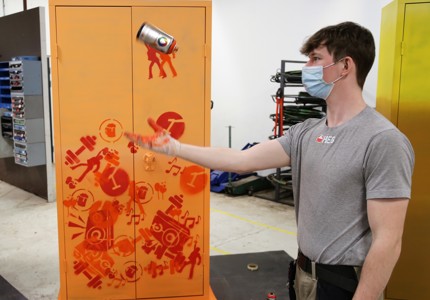 Streetart fernisering på HEG Aars 